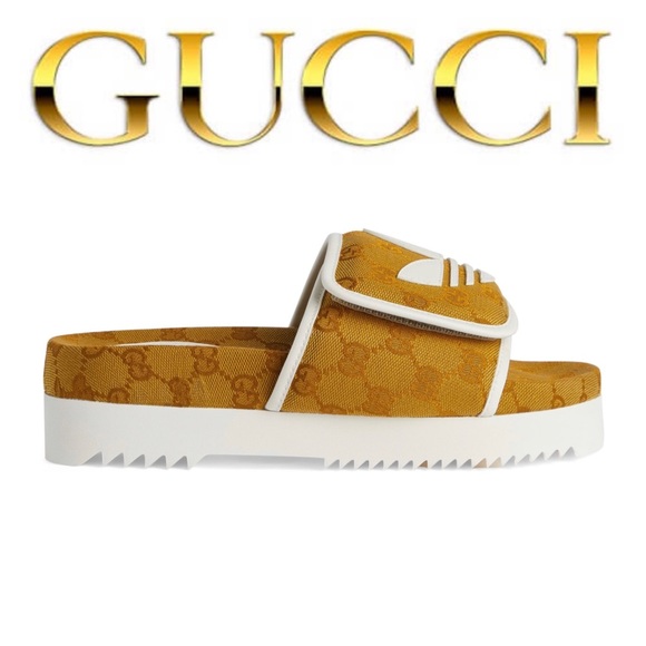 New 💕 Gucci Adidas Gg platform sandals 💕